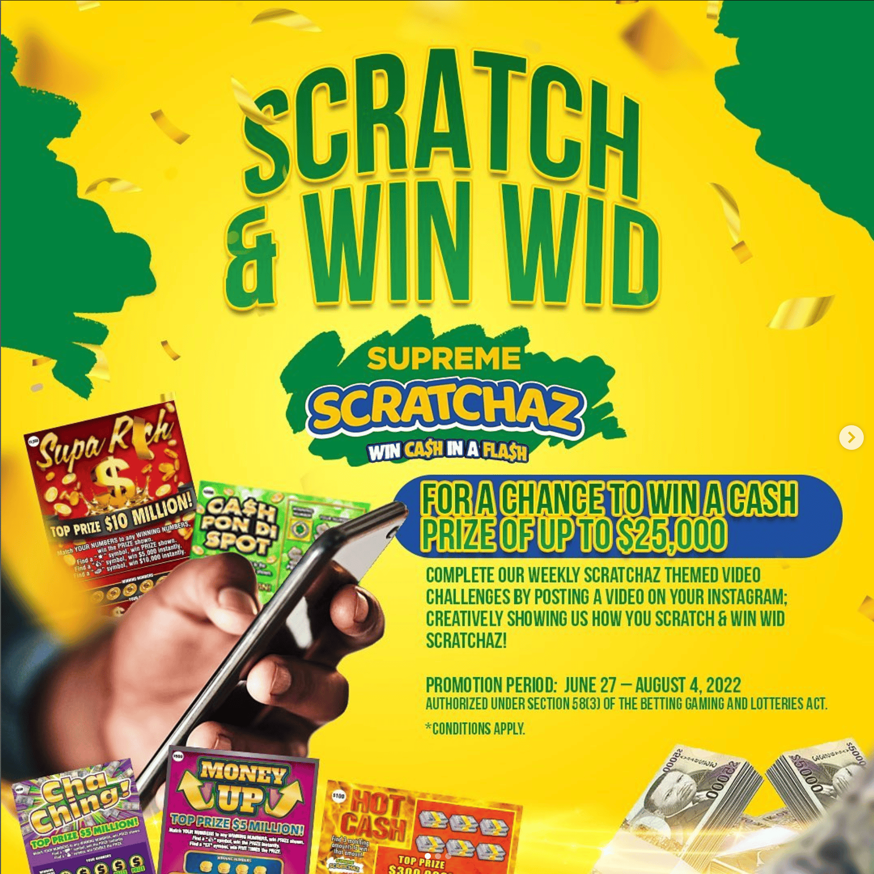 Scratch and Win with Supreme Scratchaz! Supreme Ventures Limited